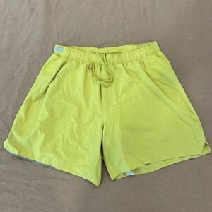 Men’s Lululemon Yellow Athletic Shorts